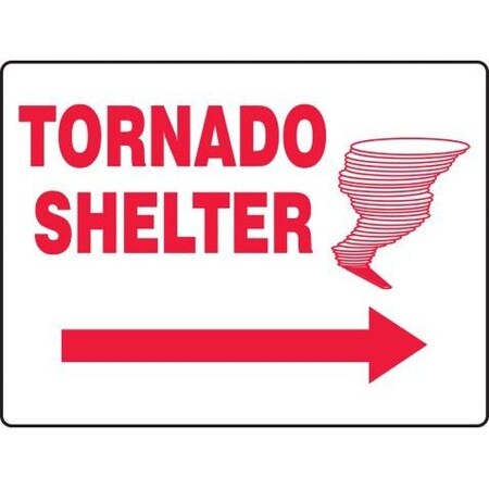 SAFETY SIGN TORNADO SHELTER GRAPHIC MFEX518VP
